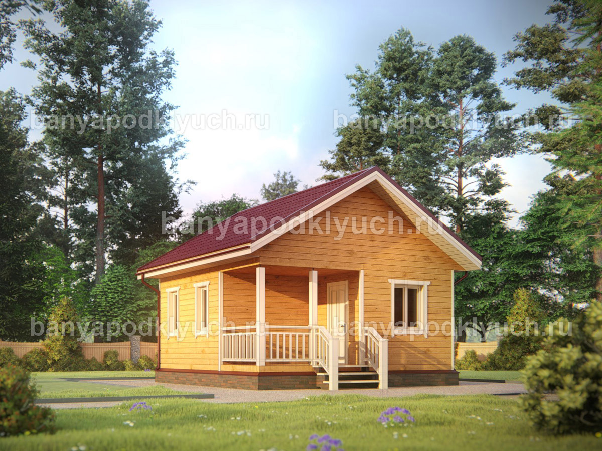 Баня из бруса 6x6 м Баня из бруса 6x6 м